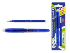 BOLIGRAFO BORRABLE CON CAPUCHON +RECAMBIO AZUL | 12 UNIDADES | (POESSA BISMARK BASICO)
