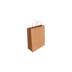 BOLSA PAPEL KRAFT MARRON XS 18X8X24CM | POESSA BISMARK REGALO | ENVASE 25 UDS. UNIDAD | 18430173298369