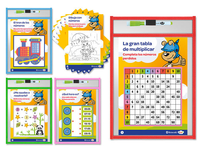 Funda reutilizables de borrado en seco para escribir y borrar tamaño fº + rotulador