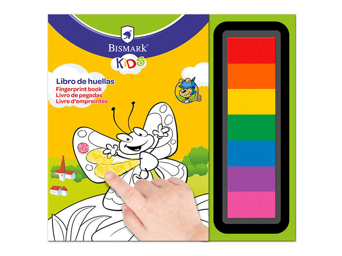 Libro para Colorear con Huellas Poessa Bismark Regalo