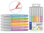 Rotuladores Glitter 6 Colores Lettering Pastel Surtidos | Poessa Bismark Regalo | Pack 12 Unidades