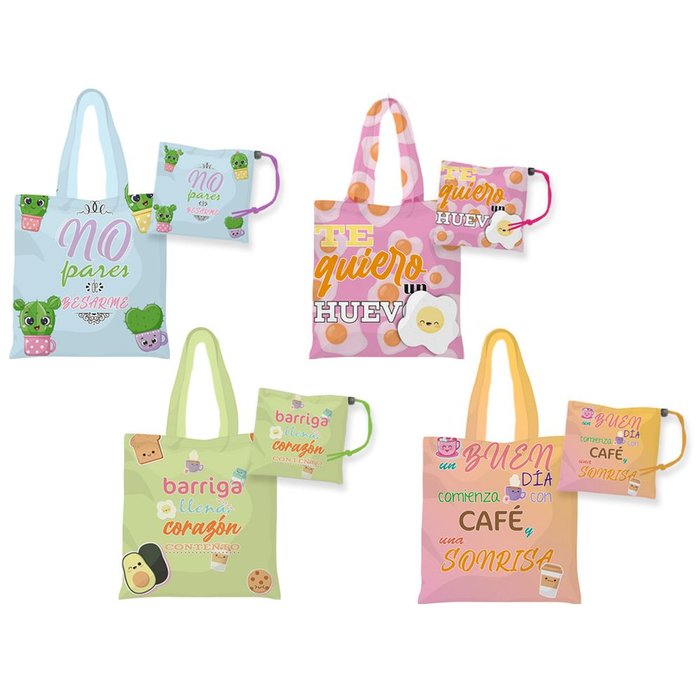 BOLSA PLEGABLE TODO TIEMPO MENSAJES SURTIDOS | POESSA BISMARK REGALO Imagen principal del producto