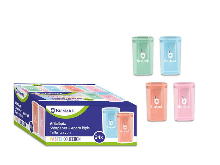 EXPOSITOR 24 AFILALAPICES DEPOSITO COLORES PASTEL | 24 UNIDADES | (POESSA BISMARK BASICO) Imagen principal del producto