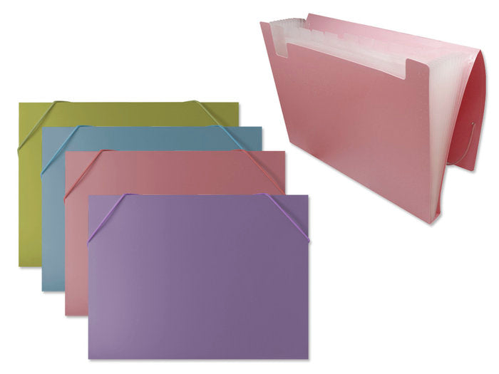 CARPETA FUELLE PP A4 COLORES PASTEL SURTIDOS | 1 UNIDADES | (POESSA BISMARK BASICO) Imagen principal del producto