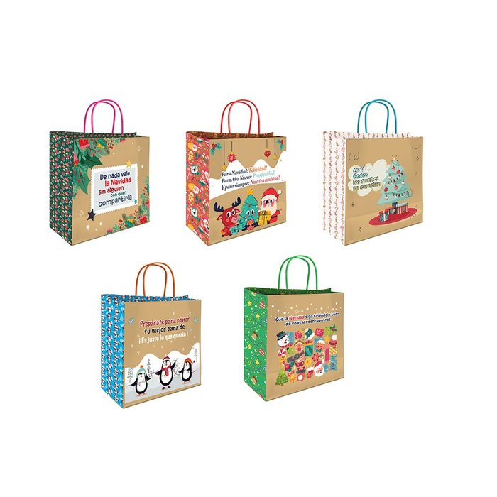 Bolsa Kraft Navidad Mensajes BISMARK Navidad