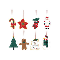 SET 4 TARJETAS COLGANTES ADORNOS NAVIDAD | BISMARK NAVIDAD | ENVASE 24 UDS. UNIDAD | 18430173316728