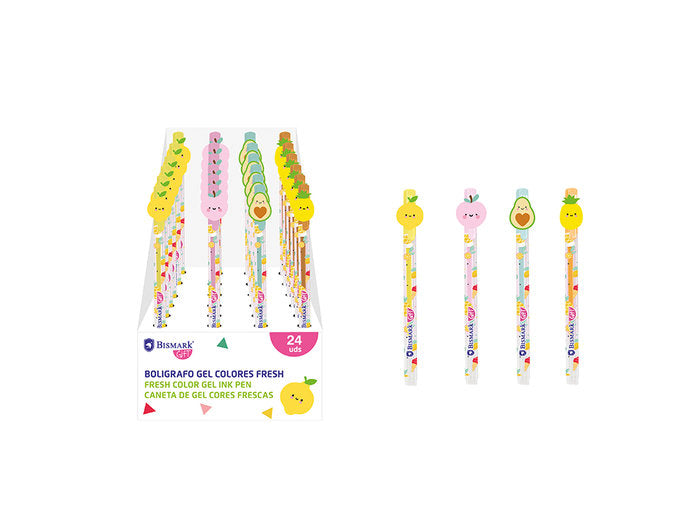 Exp 24 Bolígrafos de Gel Colores Fresh Pack 24 POESSA