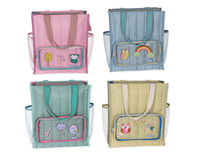 BOLSA SHOPPING BUHOS ACOLCHADA CON PORTATODO SURTIDOS | POESSA BISMARK REGALO