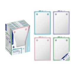 PIZARRA MAGNETICA PASTEL DOBLE CARA CON 2 IMANES Y ROTULADOR | 1 UNIDADES | (POESSA BISMARK REGALO)