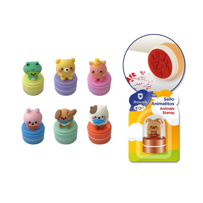 SELLO ANIMALITOS | 12 UNIDADES | (POESSA BISMARK REGALO)