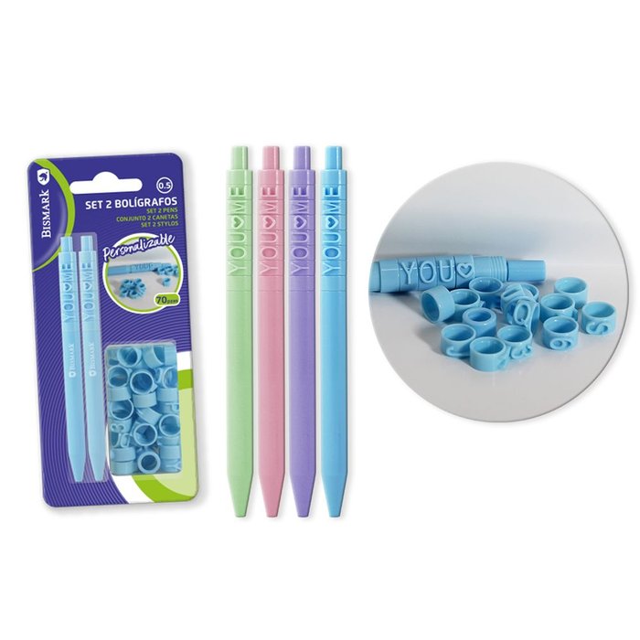 Set 2 Bolígrafos Puzzle Piezas Intercambiables POESSA BISMARK REGALO Imagen principal del producto