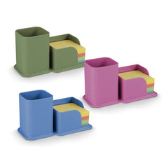 CUBILETE ORGANIZADOR CON TACO DE NOTAS SURTIDOS | 9 UNIDADES | (POESSA BISMARK BASICO)