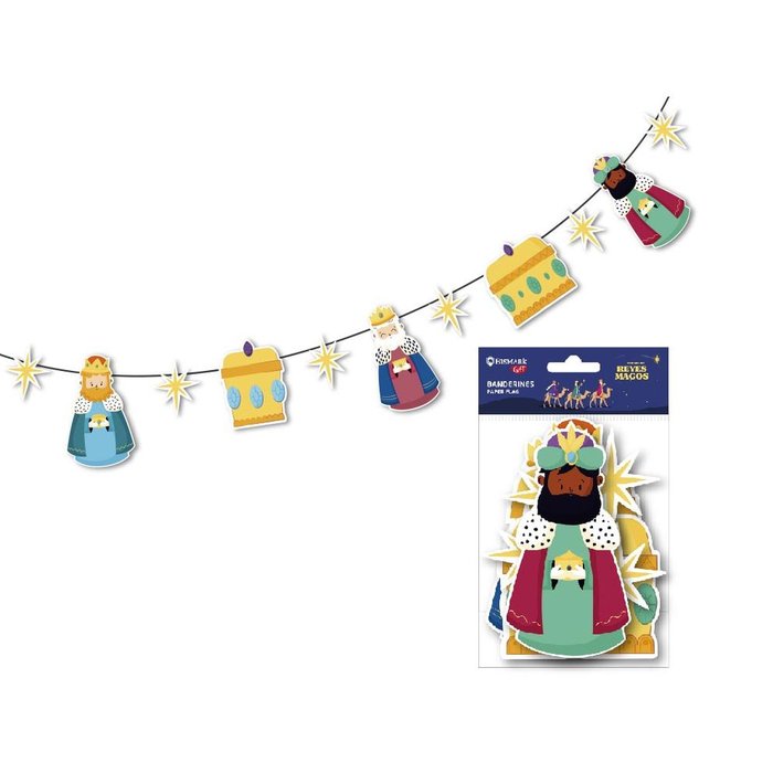 BANDERINES COLGANTES REYES MAGOS | BISMARK NAVIDAD | ENVASE 12 UDS. UNIDAD | 18430173328868