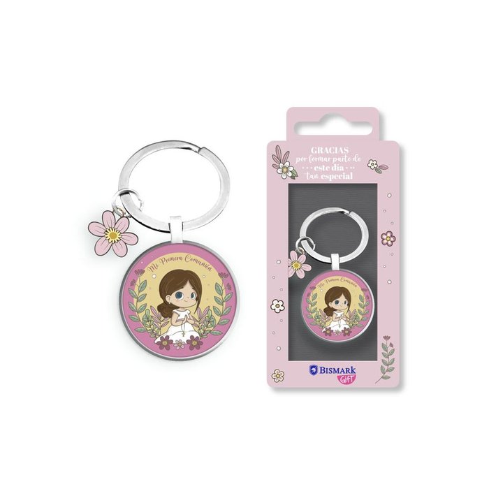 LLAVERO NIÑA PRIMERA COMUNION | POESSA BISMARK REGALO | ENVASE 24 UDS. UNIDAD | 18430173330304
