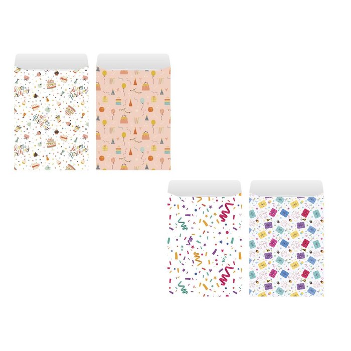 SOBRES REGALO 4 UND 25X40 CM | 12 UNIDADES | (POESSA BISMARK REGALO)