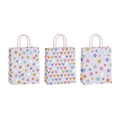 BOLSA KRAFT REGALO COLORS | POESSA BISMARK GIFT | ENVASE 12 UDS. UNIDAD | 18430173332124