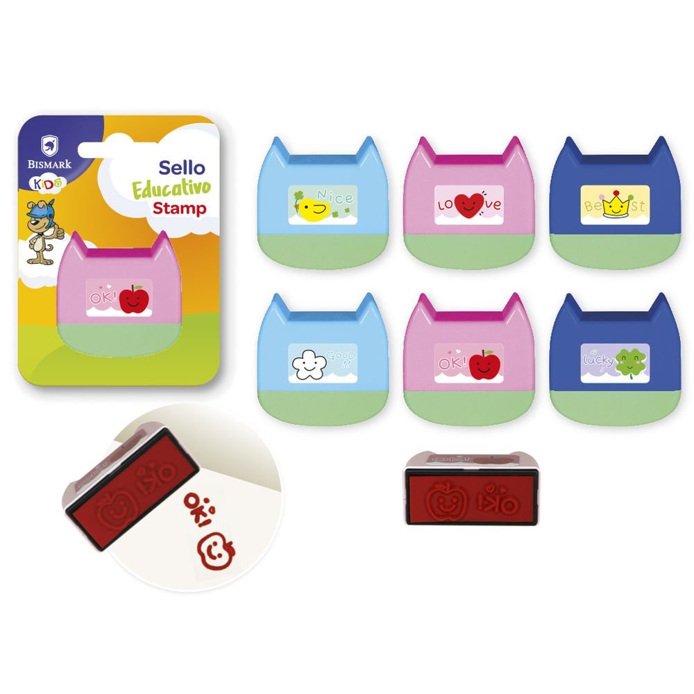 Sello Educativo con Forma Gato Marca Poessa Bismarck Kids