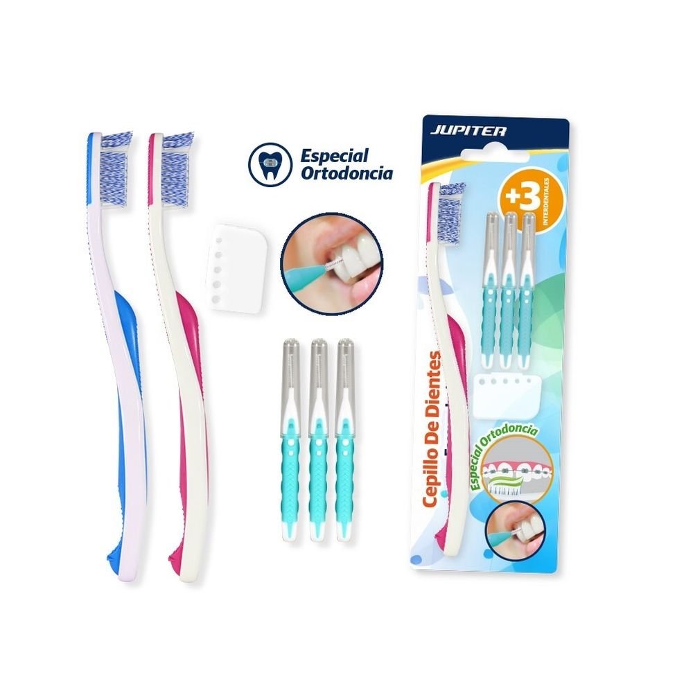 Cepillo de Dientes para Ortodoncias y Interdentales JUPITER Imagen principal del producto