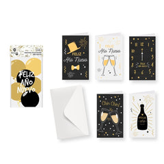 EXPOSITOR 24 PACK 6 TARJETAS AÑO NUEVO C/SOBRE | BISMARK NAVIDAD | ENVASE 24 UDS. UNIDAD | 18430173335613
