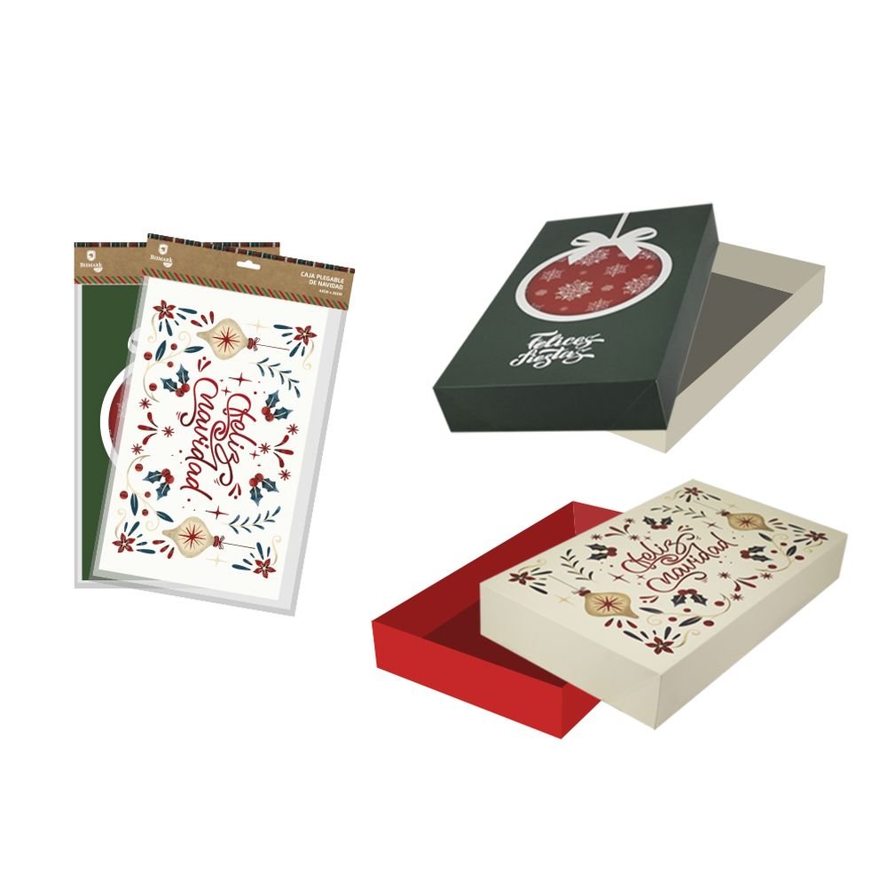 CAJA PLEGABLE NAVIDAD | BISMARK NAVIDAD | 1 UNIDAD | 18430173336054 Imagen principal del producto