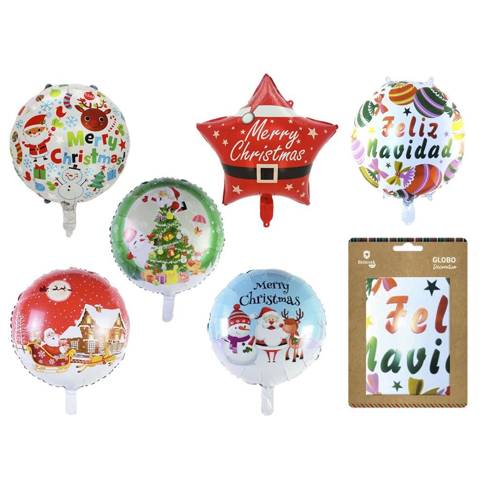 GLOBO NAVIDAD DECORATIVO PEQUEÑO SURTIDOS | BISMARK NAVIDAD | ENVASE 24 UDS. UNIDAD | 18430173336344