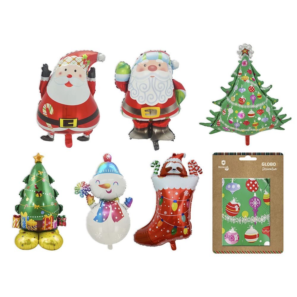 GLOBO NAVIDAD DECORATIVO MEDIANO | BISMARK NAVIDAD | ENVASE 24 UDS. UNIDAD | 18430173336351