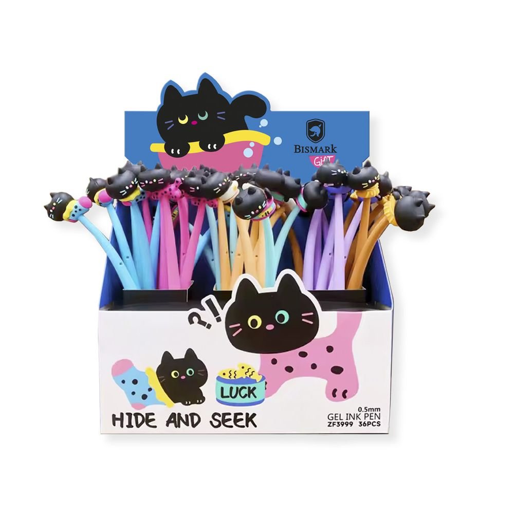 Expositor 36 Bolígrafos Animals Gato POESSA BISMARK GIFT