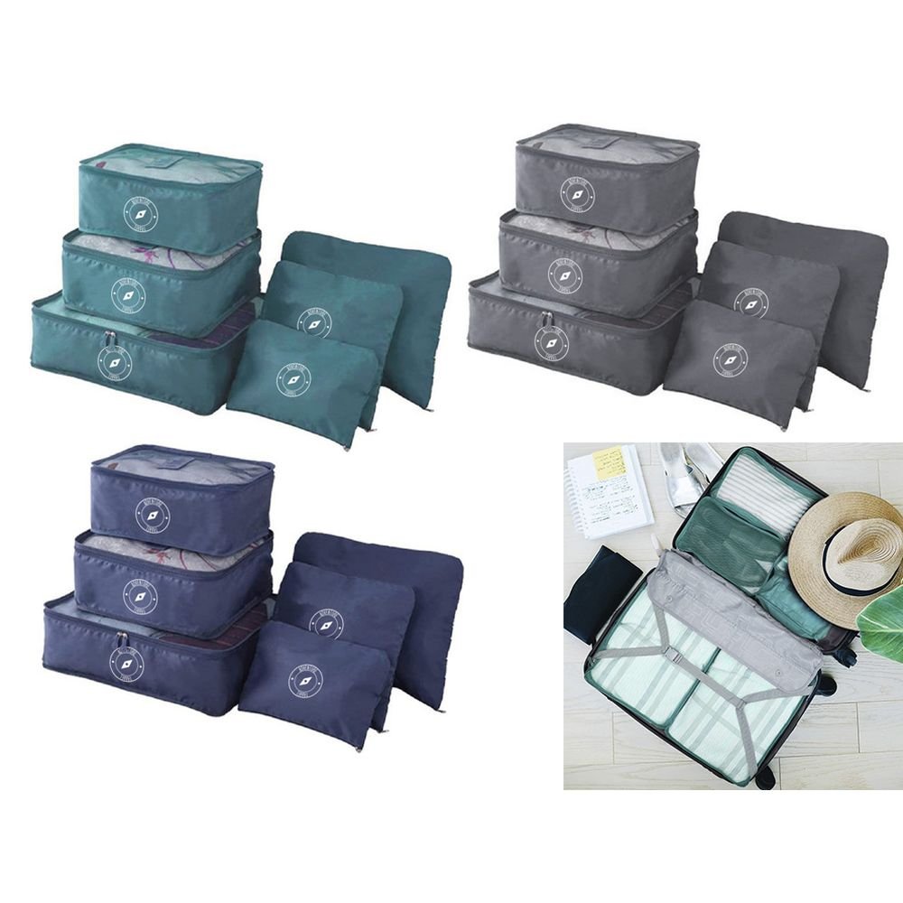 SET 6 BOLSAS ORGANIZADORAS DE MALETAS | LAGART Imagen principal del producto