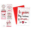 Expositor 24 Tarjetas Felicitación Frases Love con Sobre Marca Poessa Bismark Gift