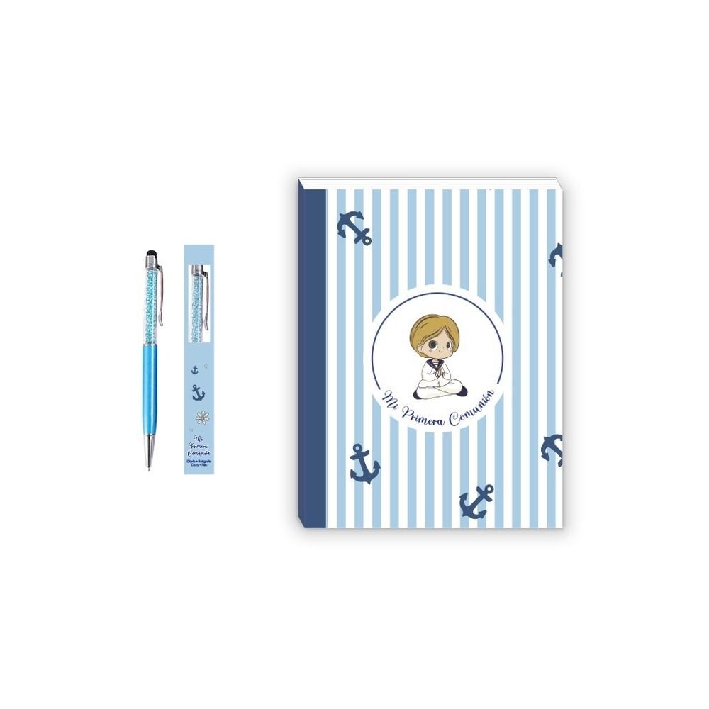 Set Diario Niño Mi Primera Comunión Poessa Bismark Gift