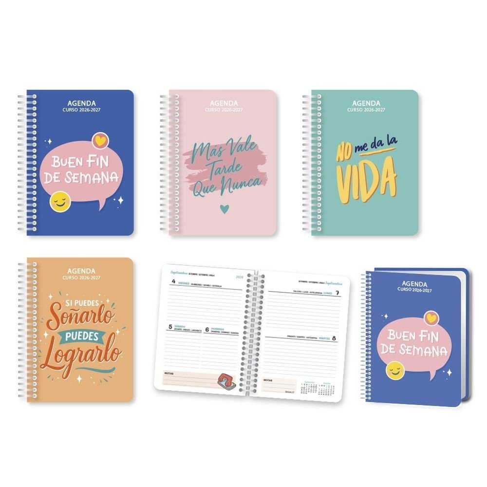 Agenda escolar 26/27 Good Vibes 8º INGRAF Agendas