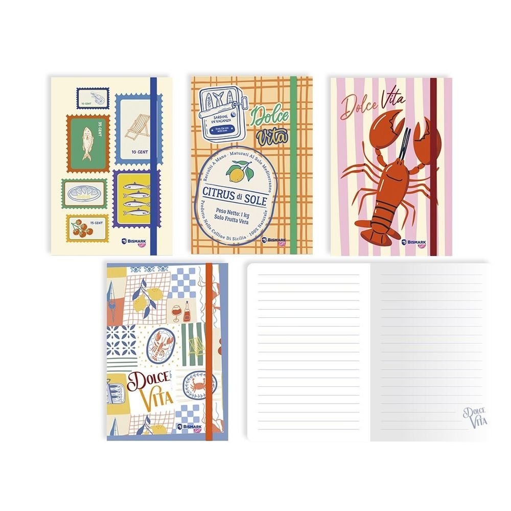 Libreta cosida A6 Dolce Vita POESSA BISMARK GIFT