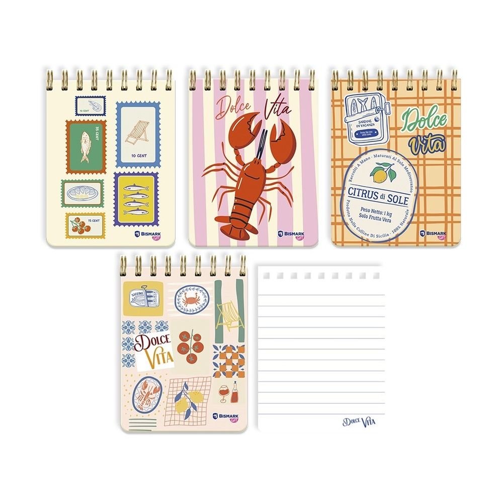 Libreta con espiral Dolce Vita POESSA BISMARK GIFT