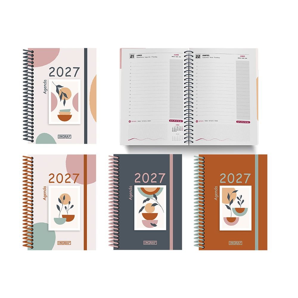 Agenda Anual 2027 Zen Dia Página 4 Surtida Papelería del Paseo
