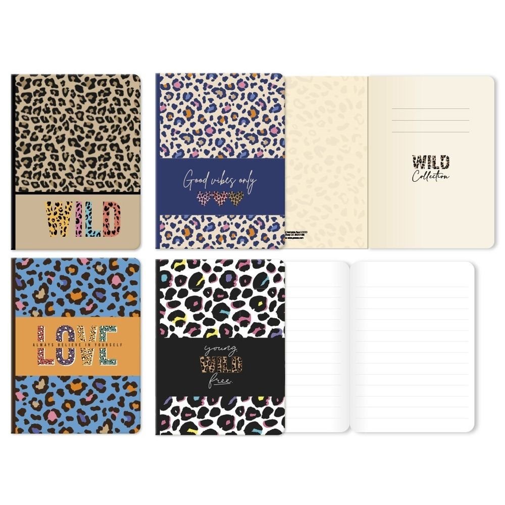 Libreta A5 Animal Print Marca Poessa Bismarck Gift
