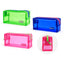 Portatodo Transparente PVC Colores Zipper Surtidos Marca Poessa Bismarck