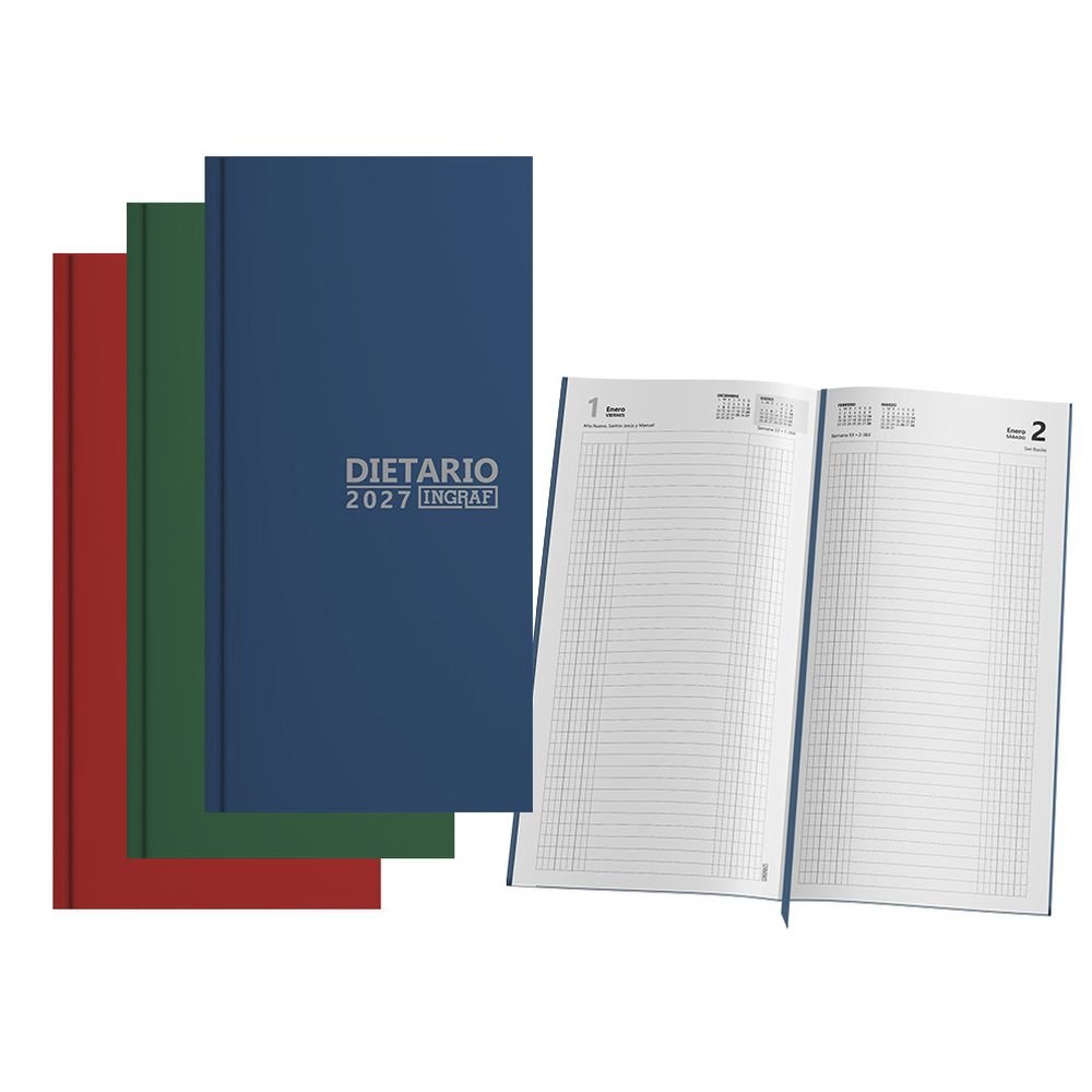 Dietario 2027 Encuadernado 2/3 Color INGRAF Agendas