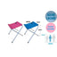 Taburete acero polyester 600D 33x28x36cm POESSA BISMARCK BEACH
