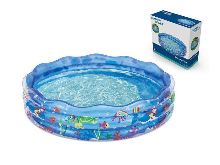 PISCINA 3 TUBOS PVC HINCHABLE KIDS | POESSA BISMARK BEACH | 1 UNIDAD | 8430173813923
