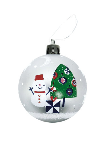 Bolas Navidad Plateadas Peppa Pig 6cm Pack 10