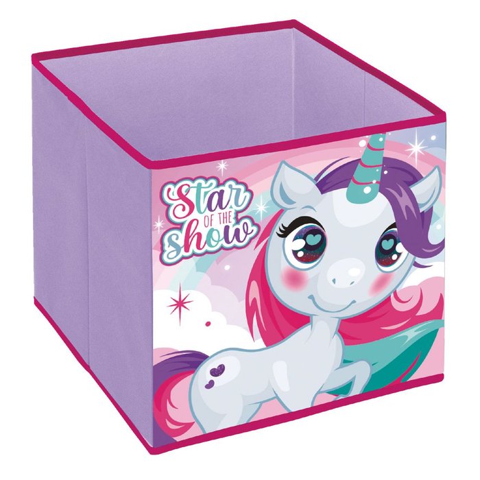 Organizador Caja Cubo Plegable Unicornio ARDITEX