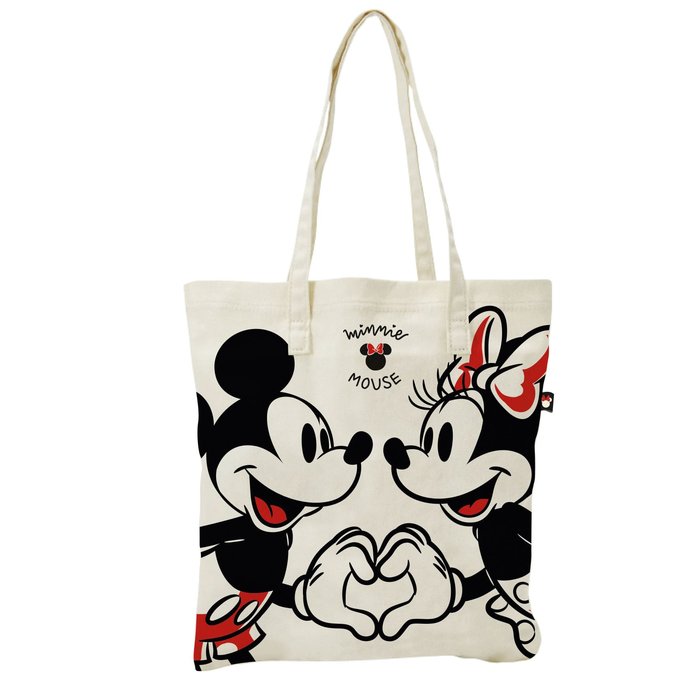 BOLSA DE TELA SHOPPING MICKEY & MINNIE LOVE | ARDITEX Imagen principal del producto
