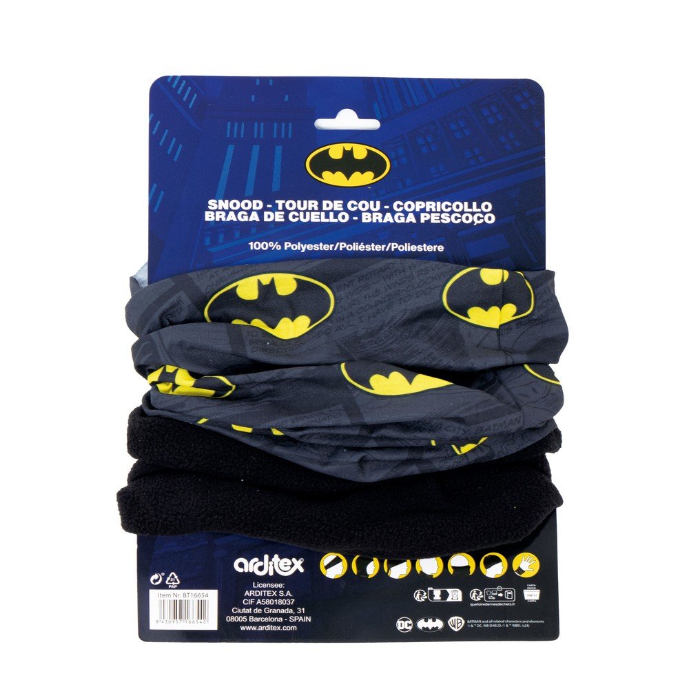BRAGA CUELLO KIDADULT SOFT BATMAN 64X24CM | ARDITEX | 1 UNIDAD | 8430957166542