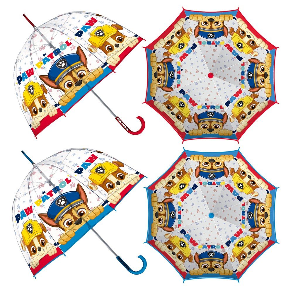 PARAGUAS INFANTIL TRANSP, BURBUJA PAW PATROL 2MD SURT 48/8 | ARDITEX | 1 UNIDAD | 8430957174509