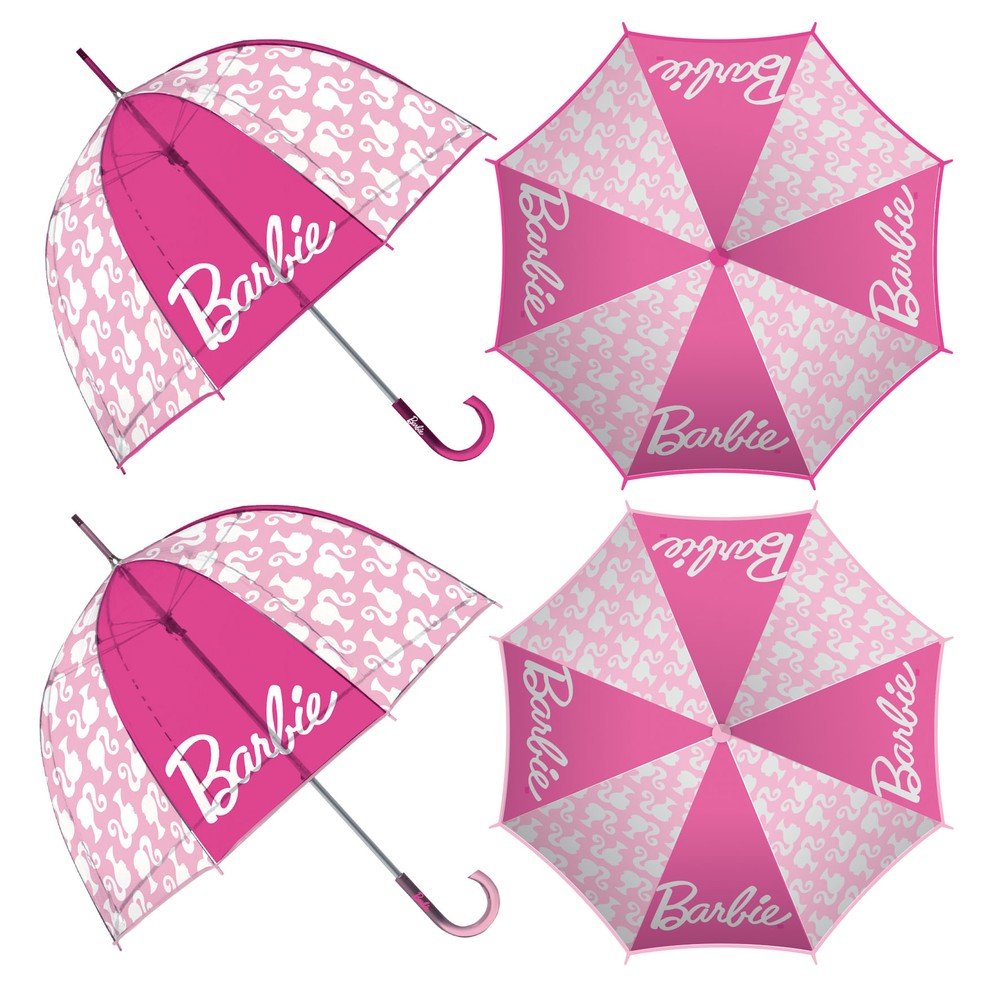 PARAGUAS INFANTIL BURBUJA TRANSP, BARBIE 48/8 2MOD SURT | ARDITEX | 1 UNIDAD | 8430957174738