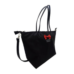 BOLSO VIAJE / SHOPPING NEGRO CON LAZO MINNIE 47X31X16CM | ARDITEX | 1 UNIDAD | 8430957175476