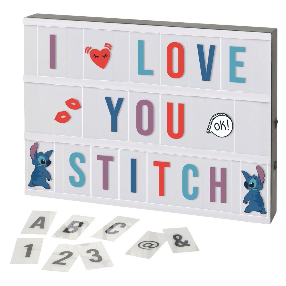 Caja de Luz Personalizable con Letras Stitch ARDITEX