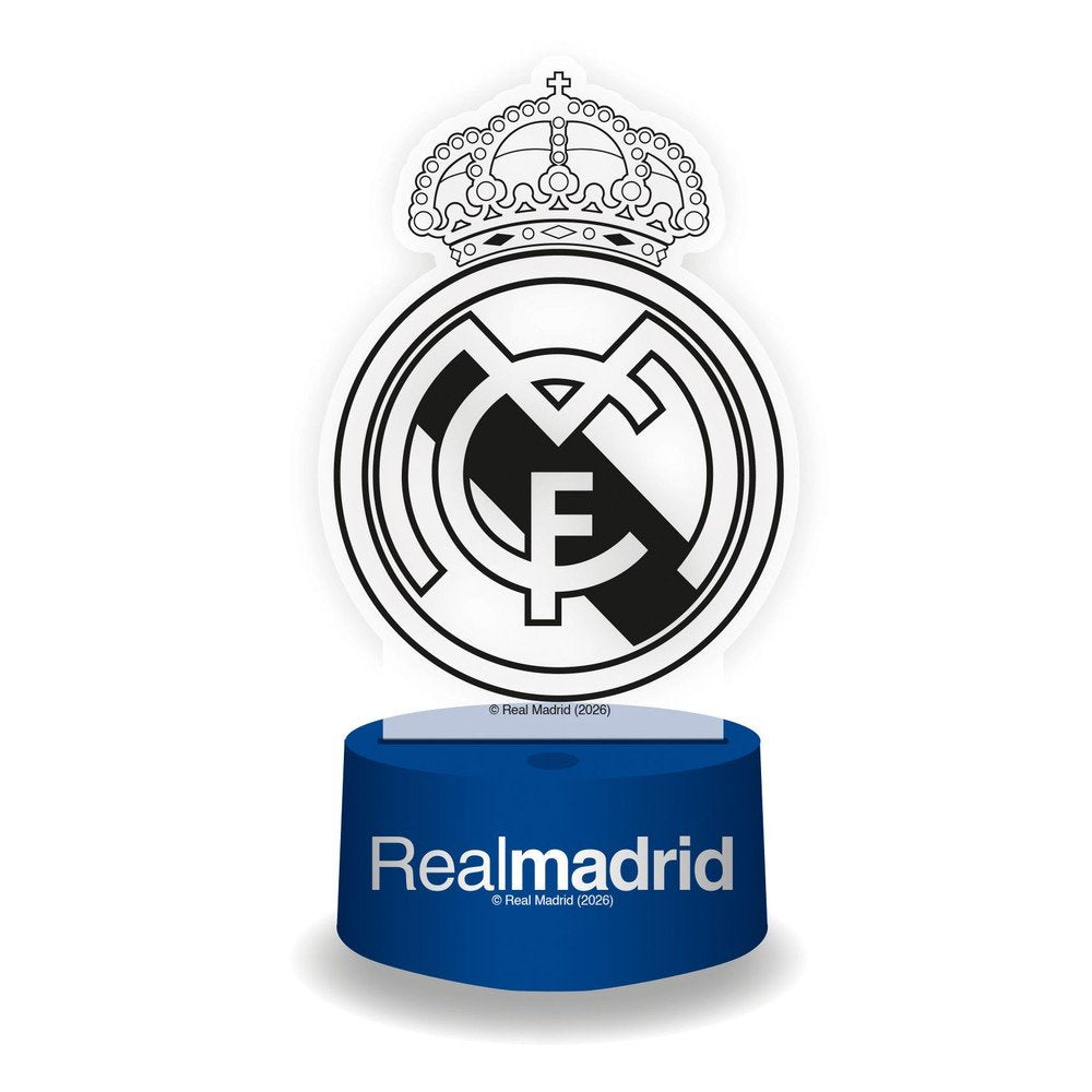 Lámpara 3D Escudo Real Madrid con Mando ARDITEX