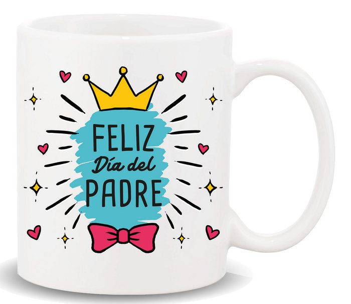 TAZA CON MENSAJE FELIZ DIA DEL PADRE | ROYMART | 1 UNIDAD | 8431234174021 Imagen principal del producto