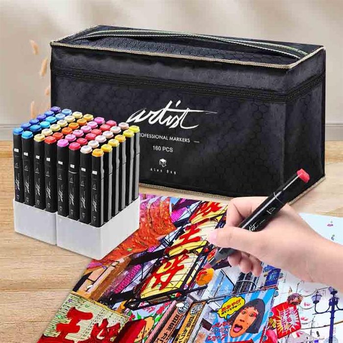 ESTUCHE LUXURY CANVAS GAMA ARTIST 160 COLORES | 1 UNIDADES | (ROYMART) Imagen principal del producto